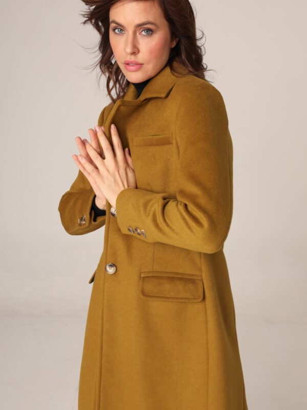 Ženski kaput - kivi, M