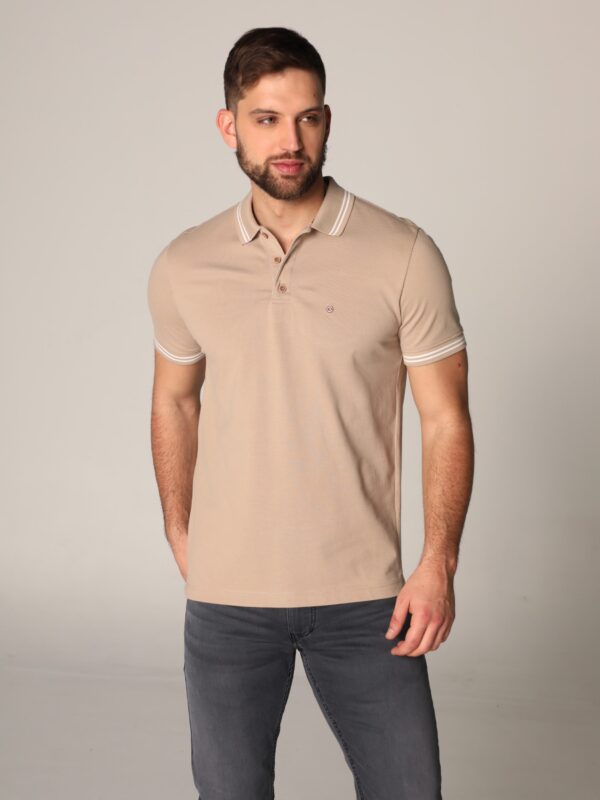 Muška majica - tamno pesak, L