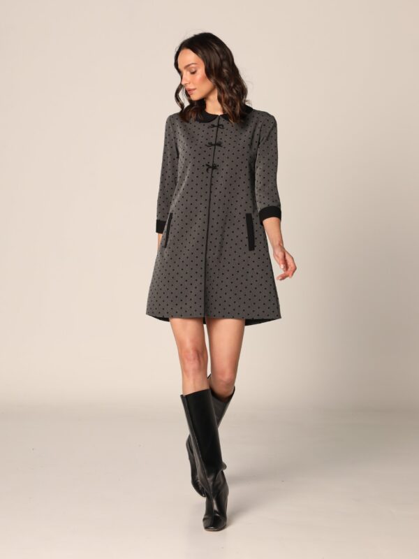 Haljina - tamno siva, L