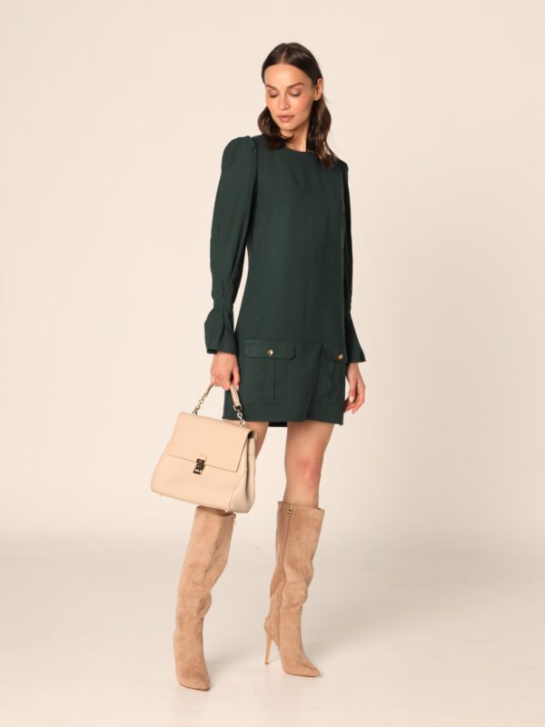 Haljina - tamno zelena, XL