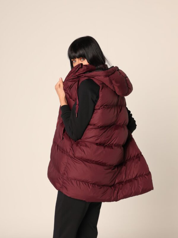 Ženski prsluk - bordo, S