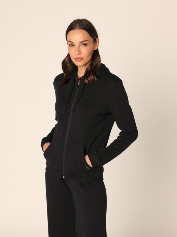 Ženski gornji deo trenerke - crna, M