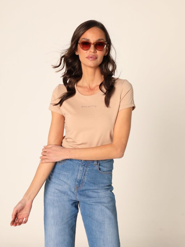 Ženska majica - tamno bež, M