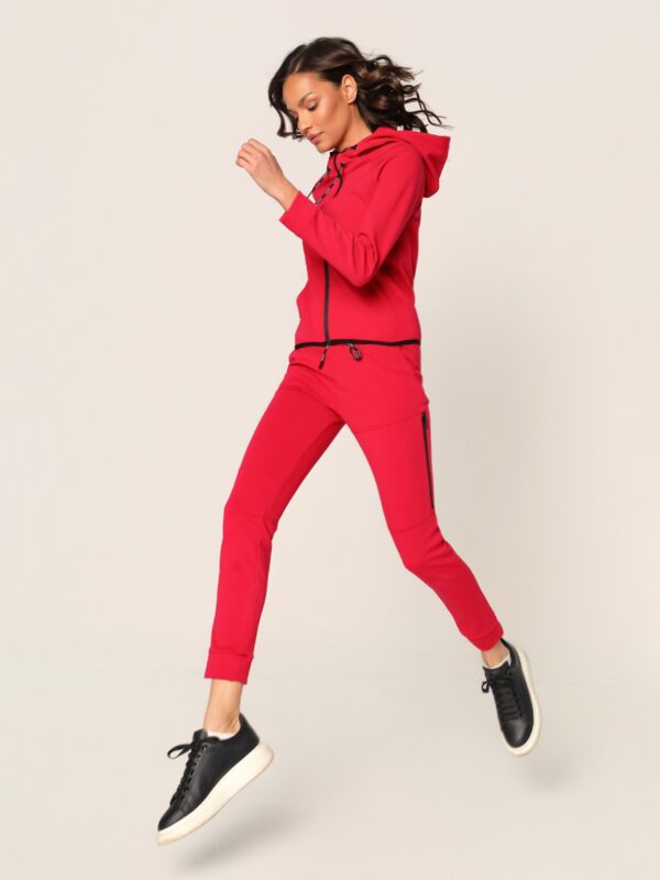 Ženski gornji deo trenerke - karmin, M